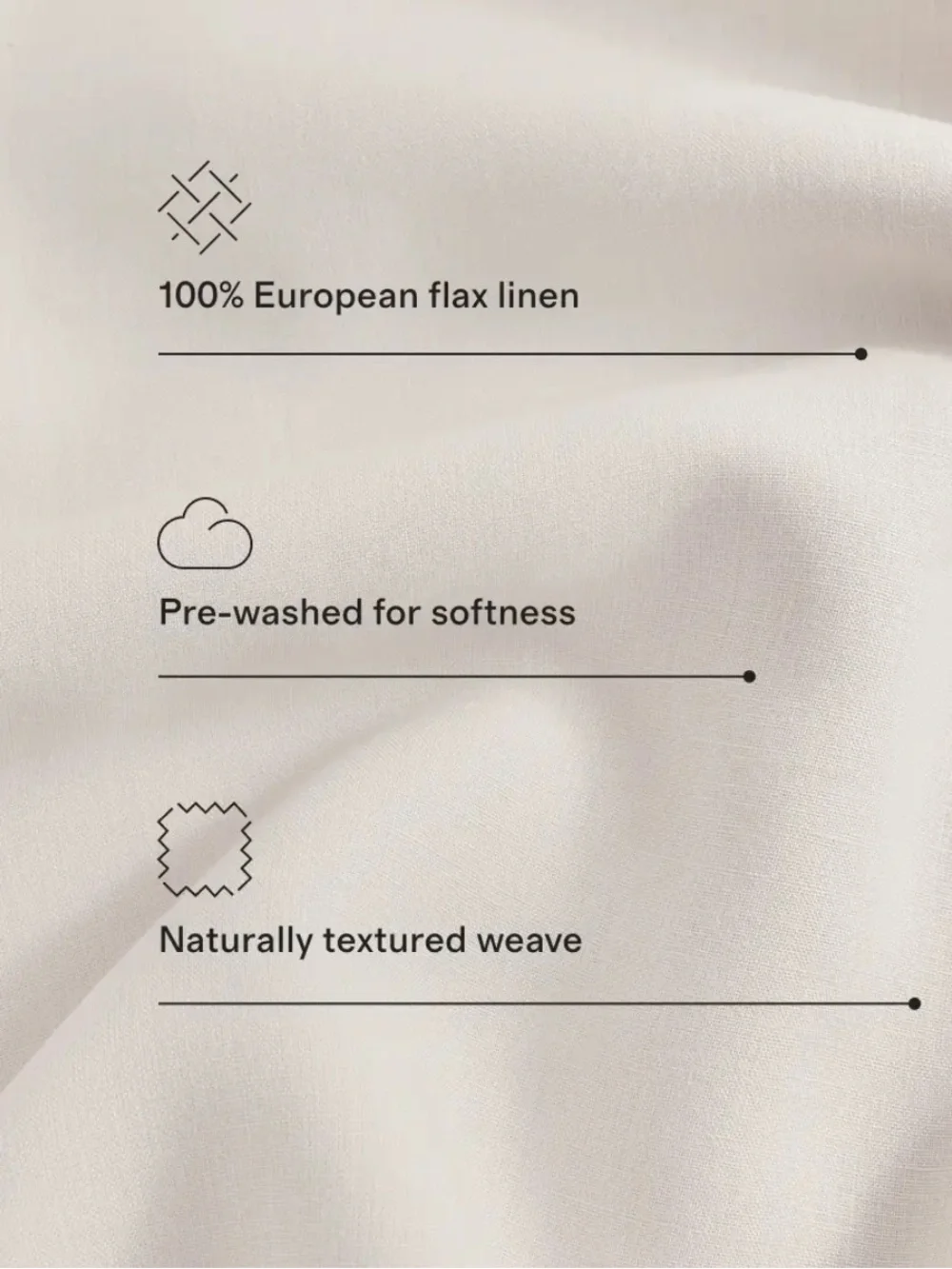 Quince European Linen Duvet Cover- willowleaf/white stripe- king